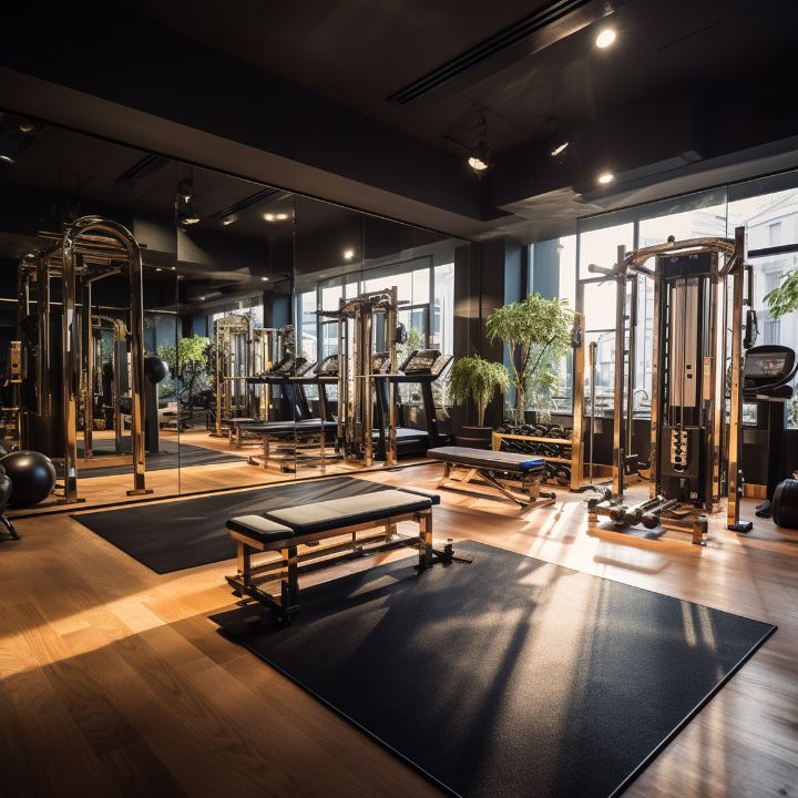 Gym fitness floor